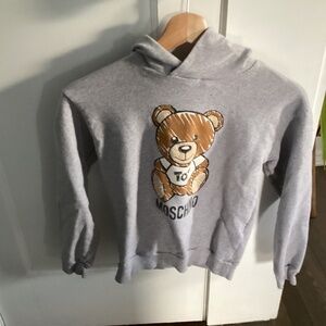 Moschino bear grey sweatshirt size- xs